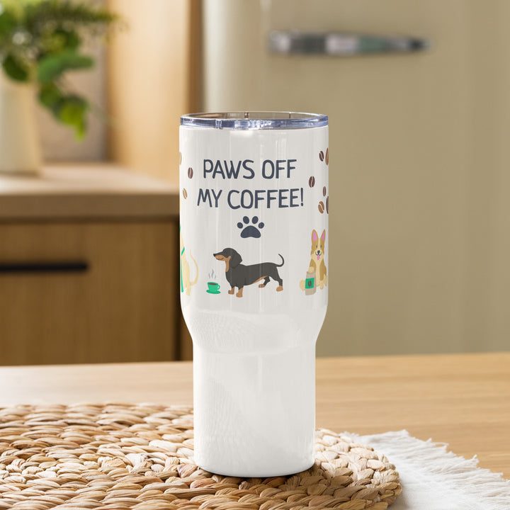 “Paws Off” Travel Mug with Handle