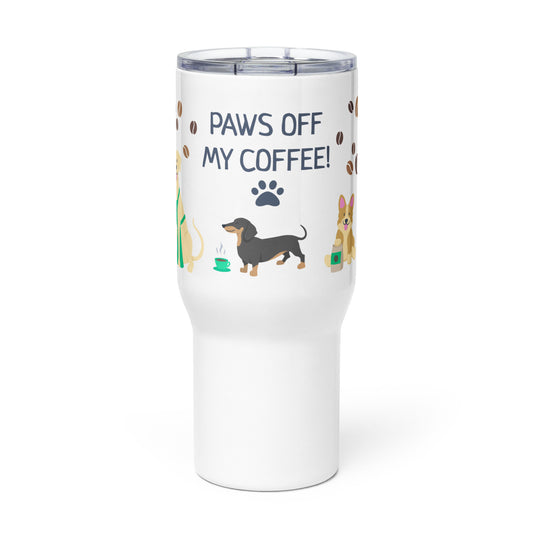 “Paws Off” Travel Mug with Handle