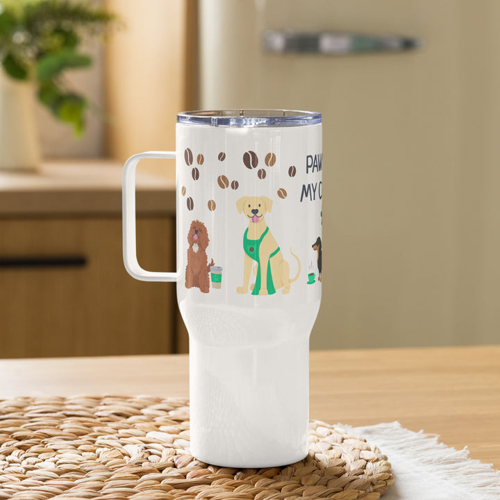 “Paws Off” Travel Mug with Handle