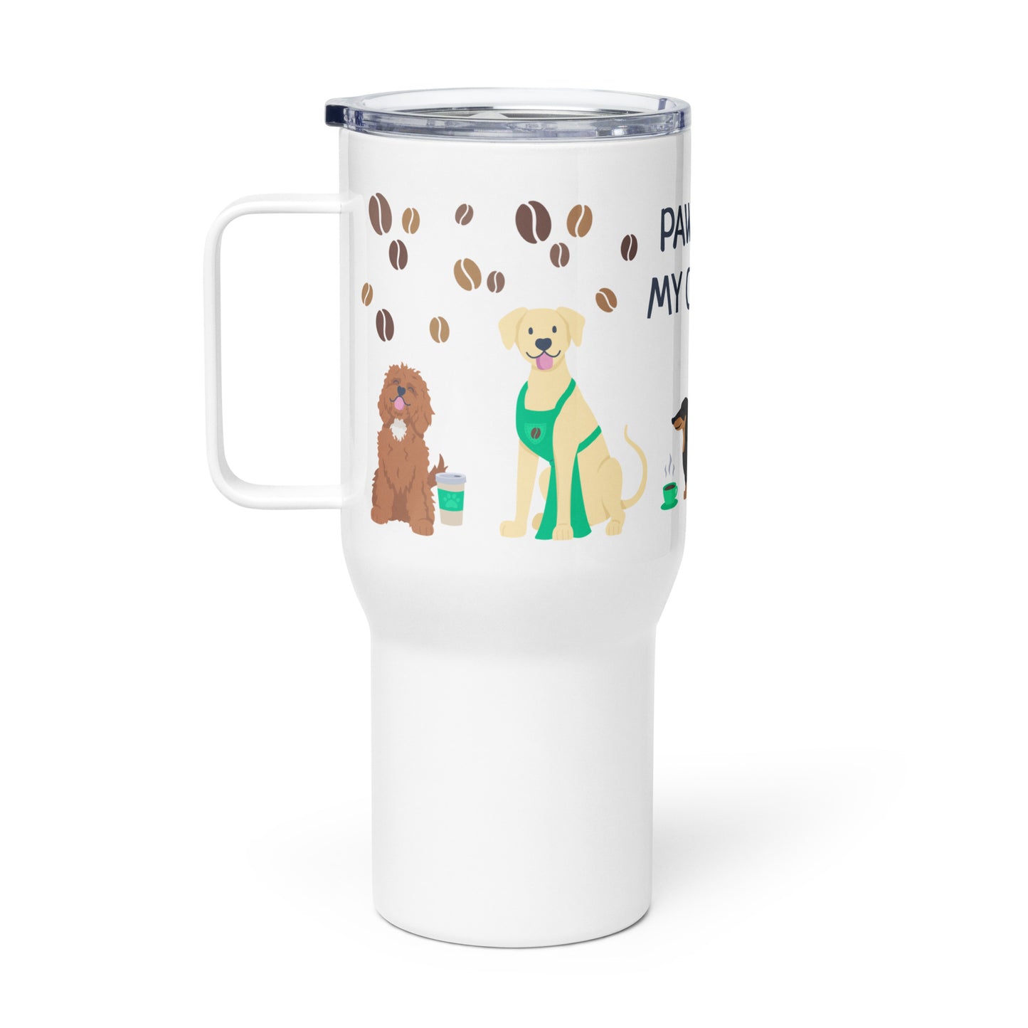 “Paws Off” Travel Mug with Handle