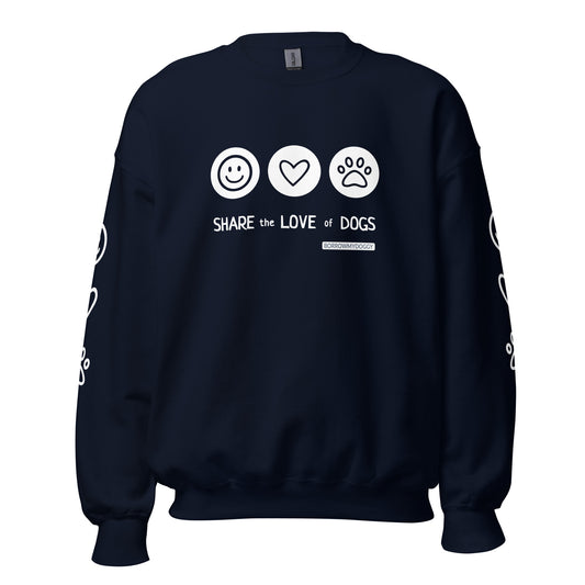 Share the Love Unisex Sweatshirt (Navy)