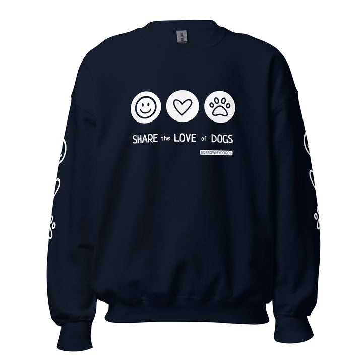 Share the Love Unisex Sweatshirt (Navy)