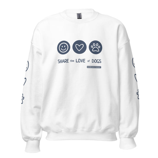 Share the Love Unisex Sweatshirt (white)