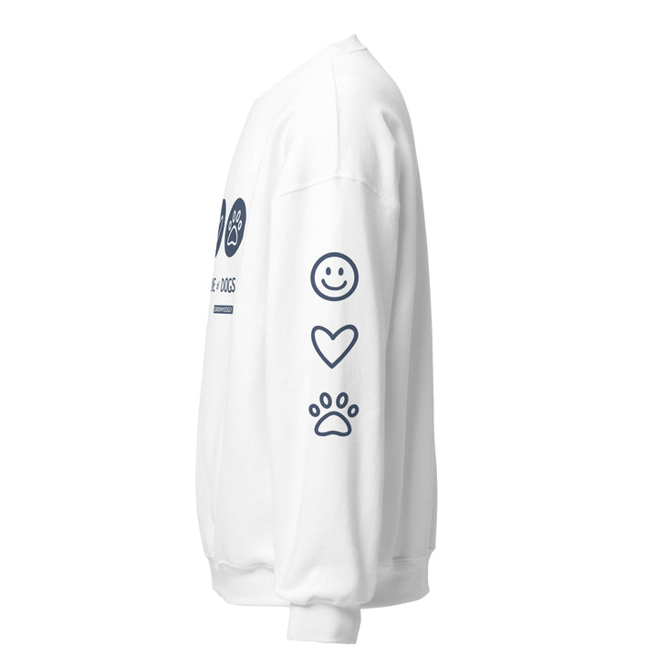 Share the love Unisex Sweatshirt (white)