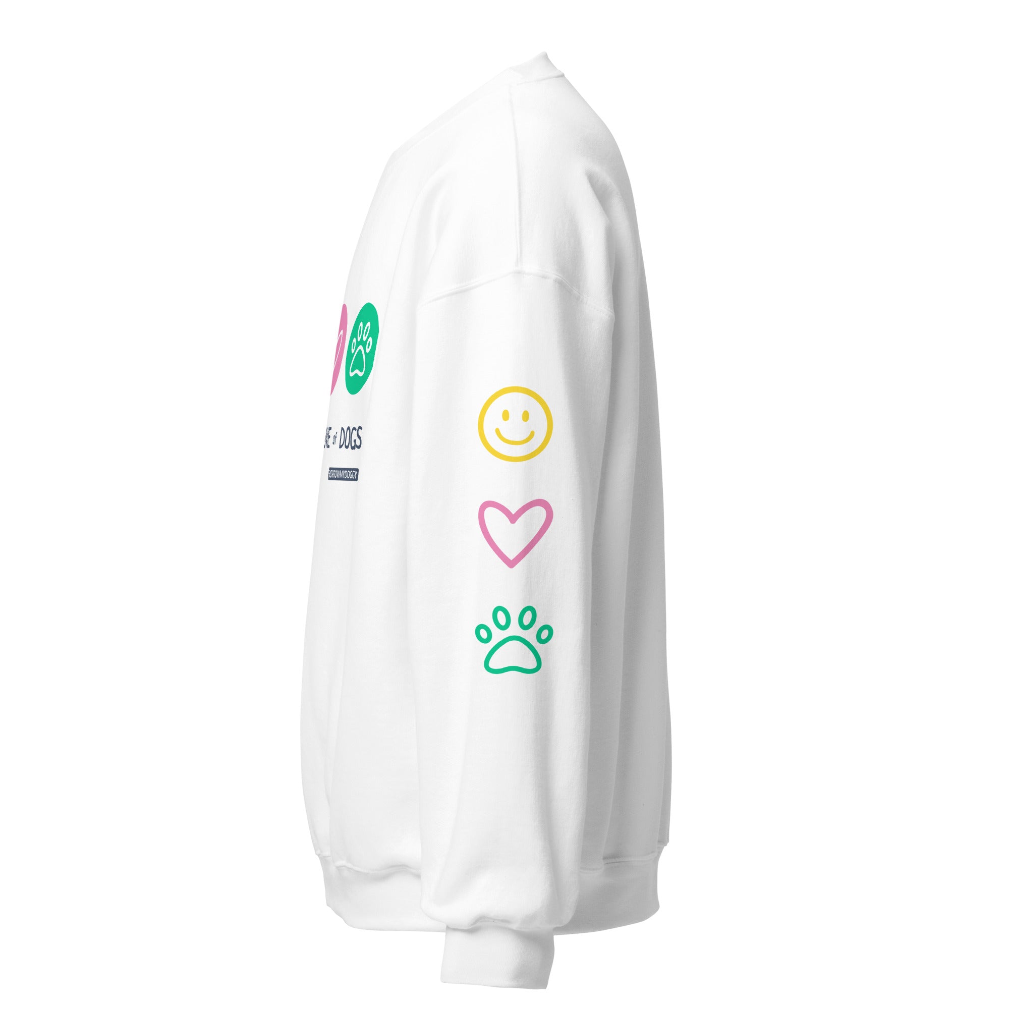 "Share the Love" Unisex Sweatshirt (white multi)