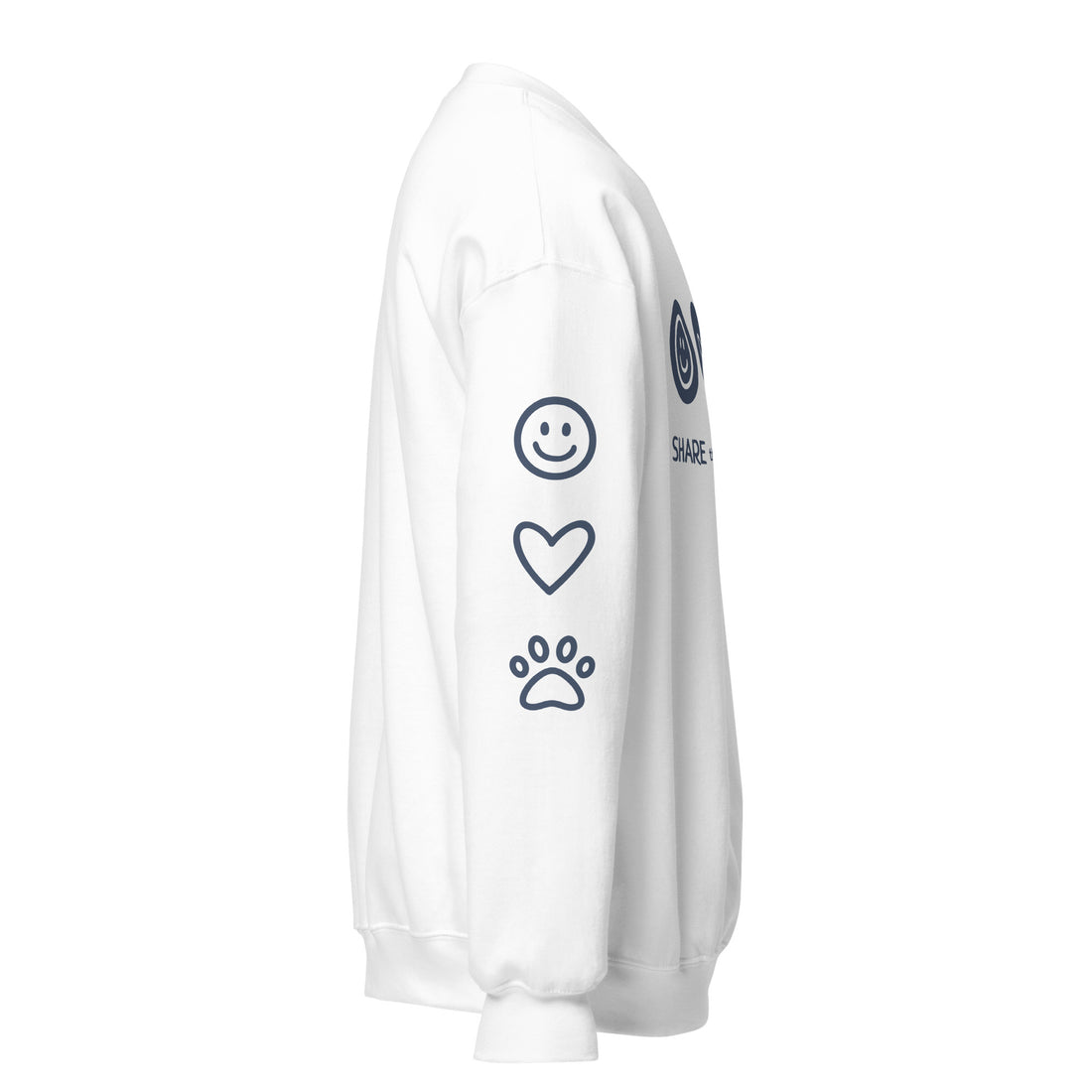 Share the Love Unisex Sweatshirt (white)