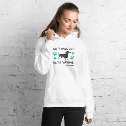 "Who's pawsome" unisex hoodie
