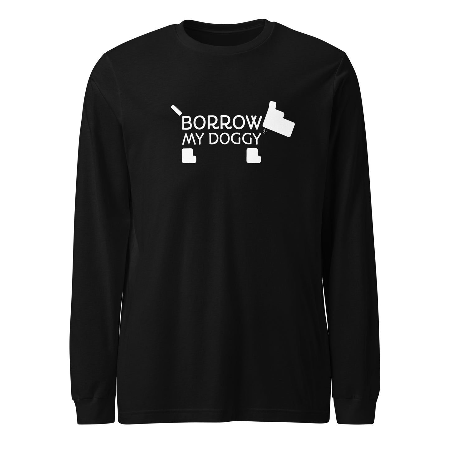 BorrowMyDoggy Logo Unisex Long Sleeve Tee