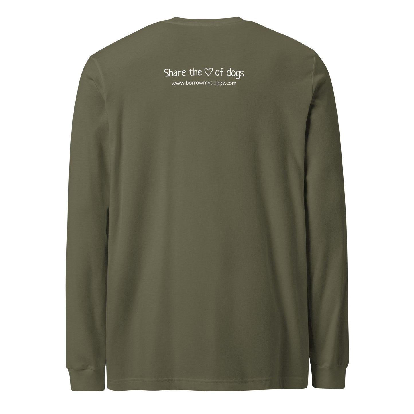 BorrowMyDoggy Logo Unisex Long Sleeve Tee