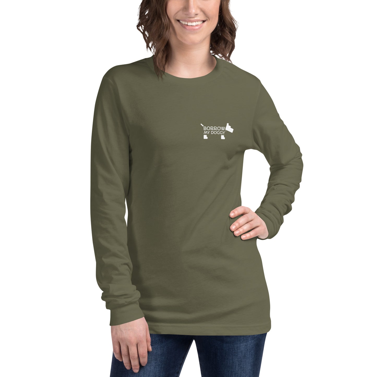 BorrowMyDoggy basic unisex long sleeve tee