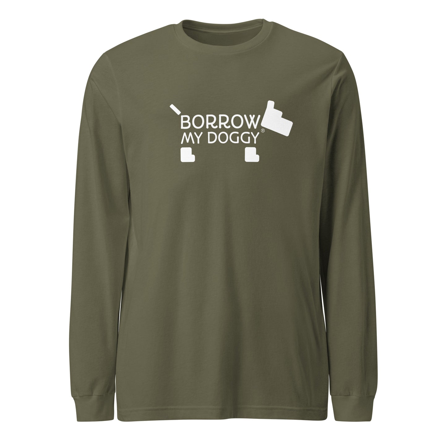BorrowMyDoggy Logo Unisex Long Sleeve Tee