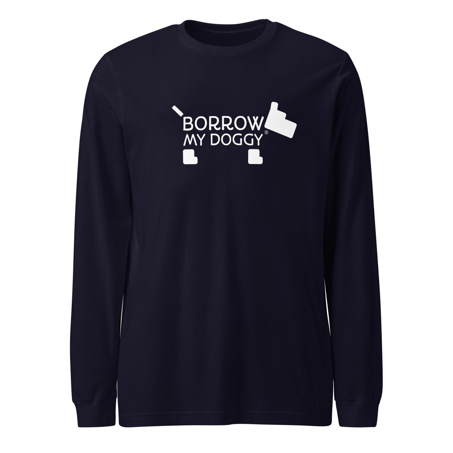 BorrowMyDoggy Logo Unisex Long Sleeve Tee