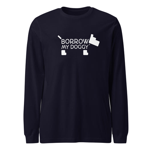 BorrowMyDoggy Logo Unisex Long Sleeve Tee