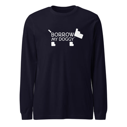 BorrowMyDoggy Logo Unisex Long Sleeve Tee