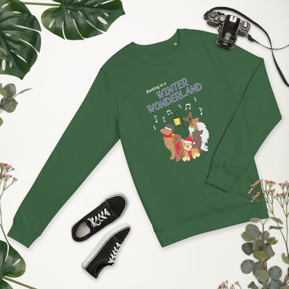 “Barking in a Winter Wonderland” Unisex Sweatshirt