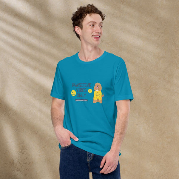 "Pawsitive vibes only" unisex tee