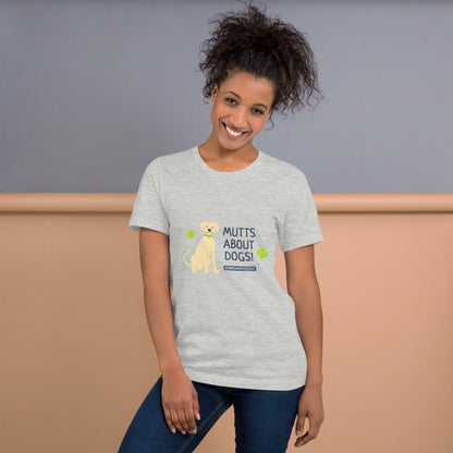 "Mutts about dogs" unisex tee