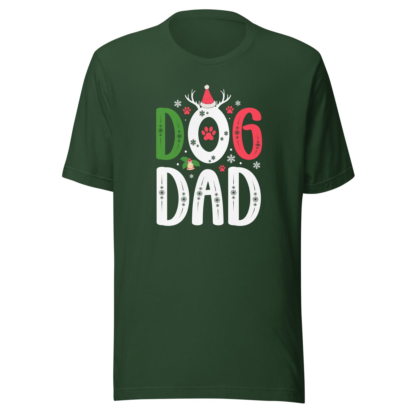 Dog Dad Unisex Christmas T-shirt