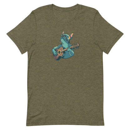 Strumming French Bull Dog T-Shirt