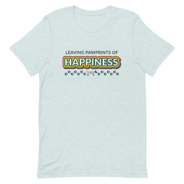 Pawprints of happiness unisex tee