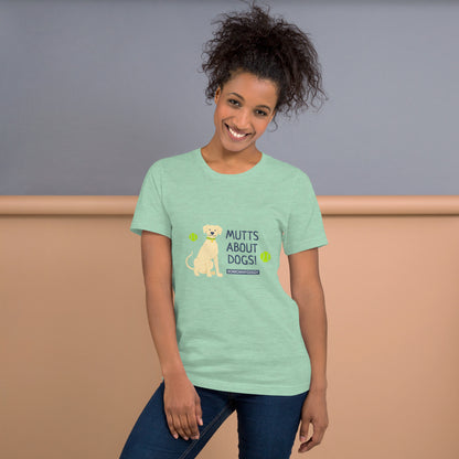 "Mutts about dogs" unisex tee