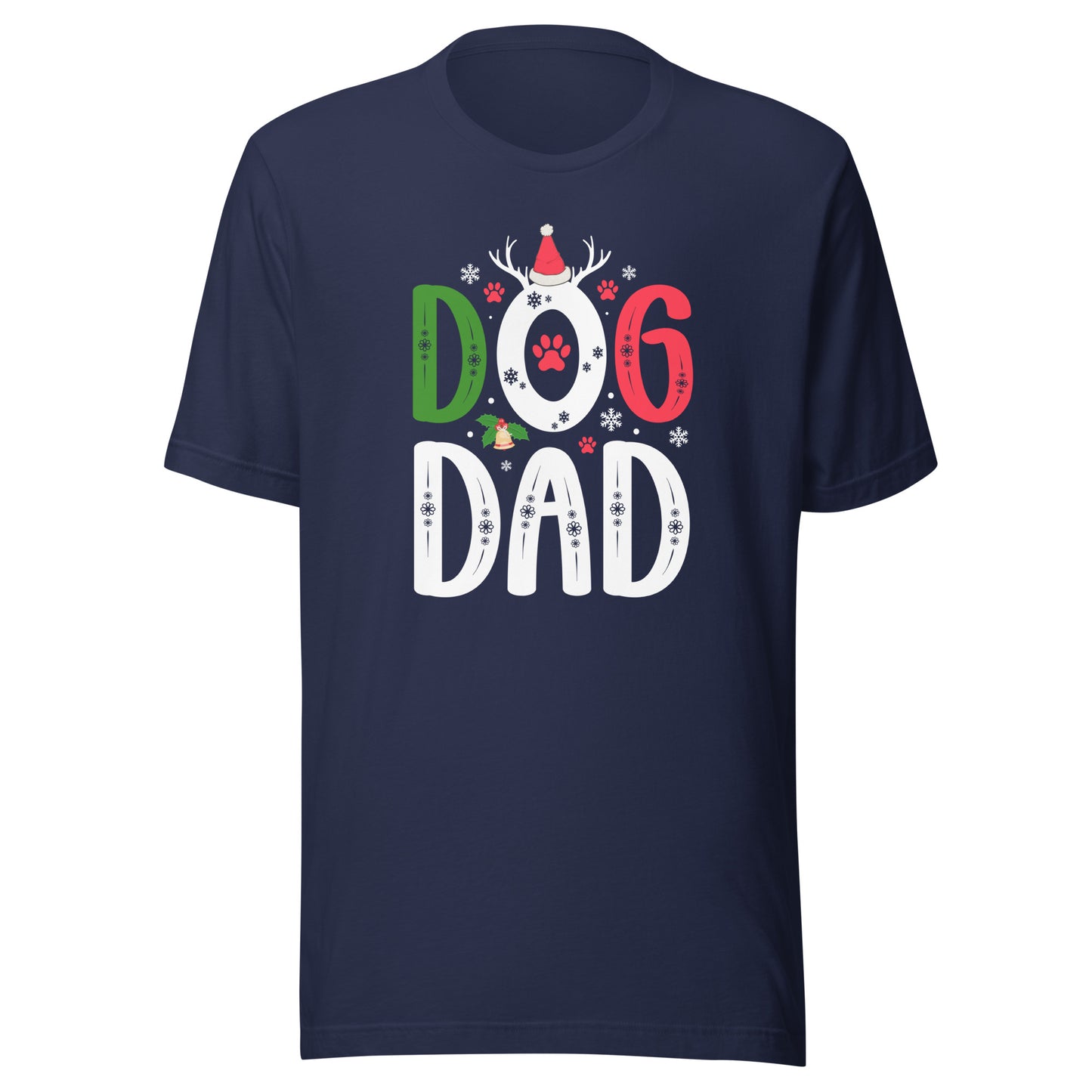 Dog Dad Unisex Christmas T-shirt