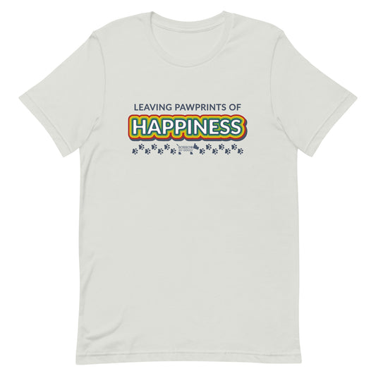 Pawprints of happiness unisex tee