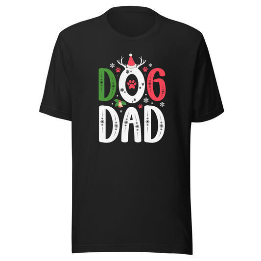 Dog Dad Unisex Christmas T-shirt